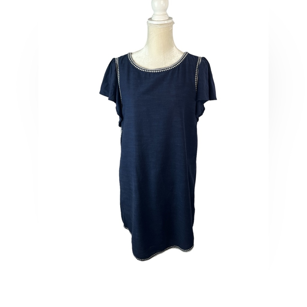 Gap blue cotton‎ blend resort wear dress size small